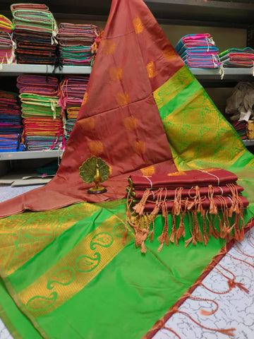 Kanjivaram Multi Soft Silk Sarees