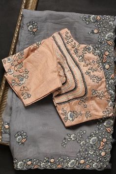 Attractive Color Rangoli Silk Embroidery Work Saree With Blouse
