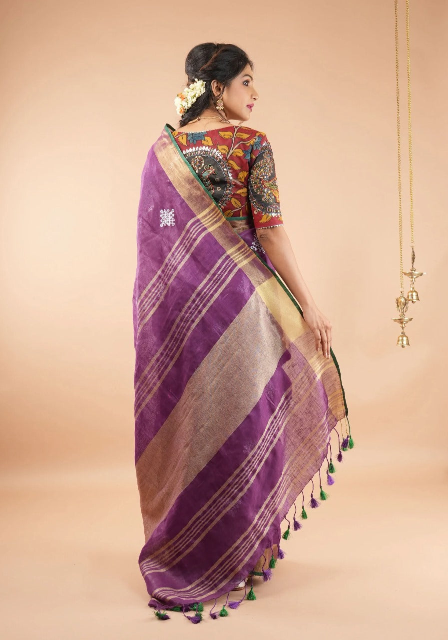 New Designer Style Saree Heavy Embroidered Work With Designer Blouse